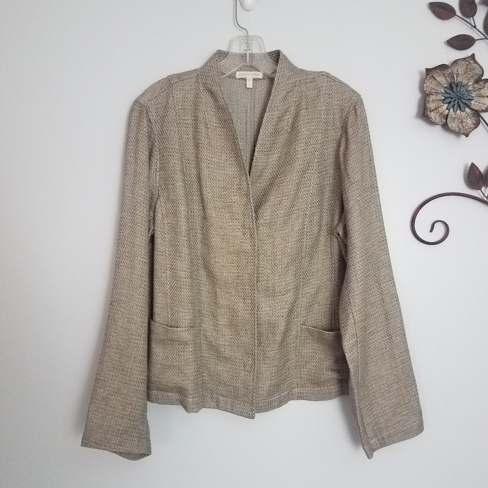 Eileen Fisher Organic Linen Cotton Tunic Jacket